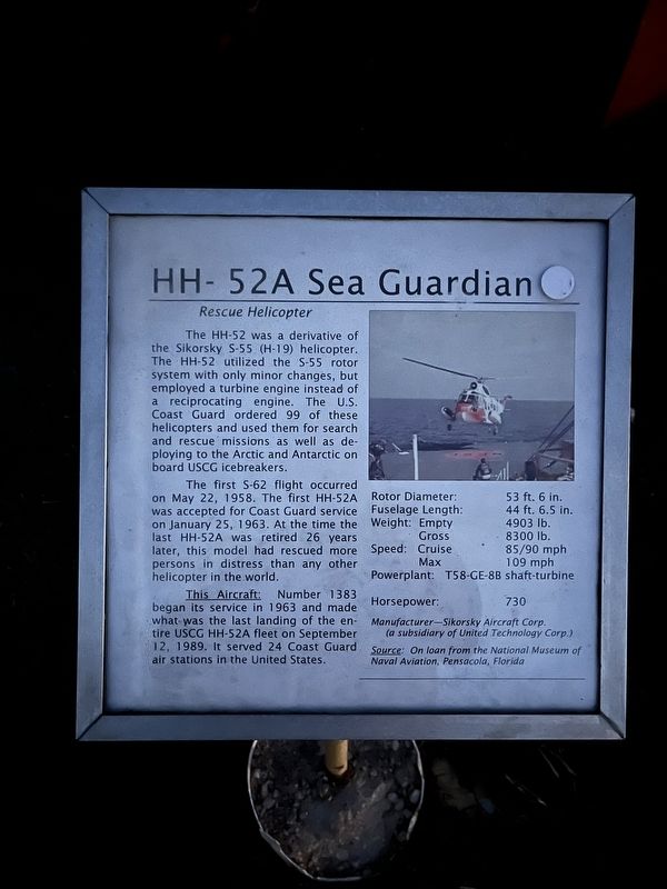 HH- 52A Sea Guardian Marker image. Click for full size.