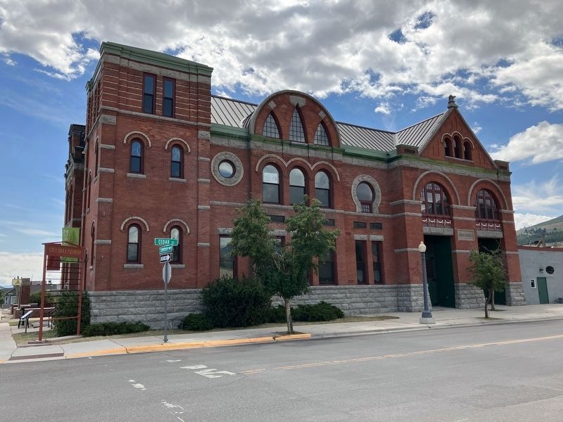 Anaconda City Hall and Historical Marker image. Click for full size.