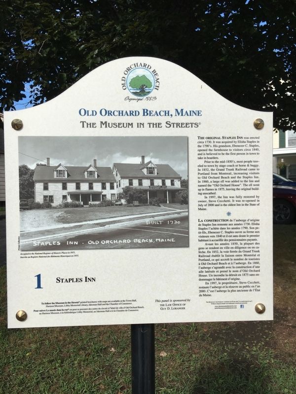 Staples Inn Marker. Click for full size. Staples Inn Marker image. Click for full size.