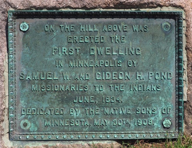 First Dwelling in Minneapolis Marker. Click for full size. First Dwelling in Minneapolis Marker image. Click for full size.