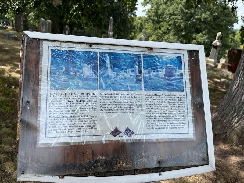 Mary Caldwell Fisher / James William Latimer / Benjamin F. Frick / Mary "Mammy" Ruggles Marker image. Click for full size.