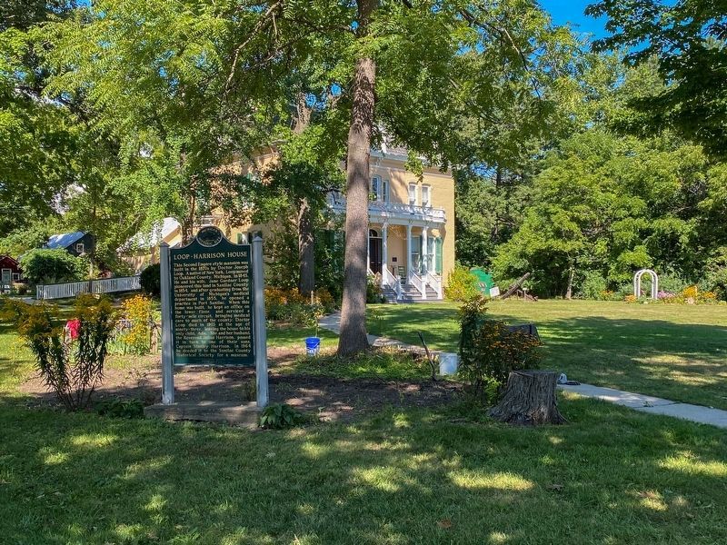 Loop-Harrison House Marker image. Click for full size.