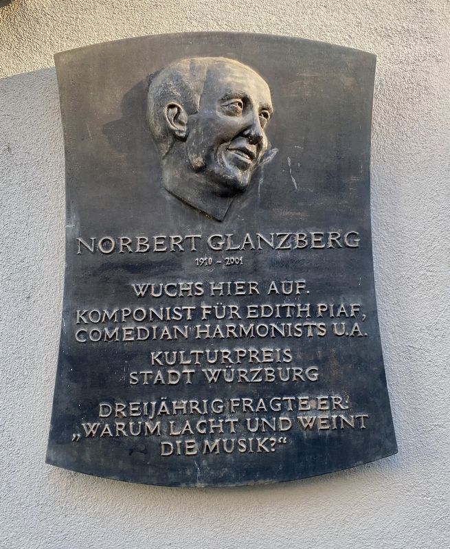 Norbert Glanzberg Marker image. Click for full size.