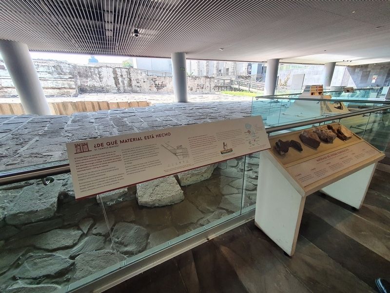 What is the Templo Mayor made of? Marker image. Click for full size.