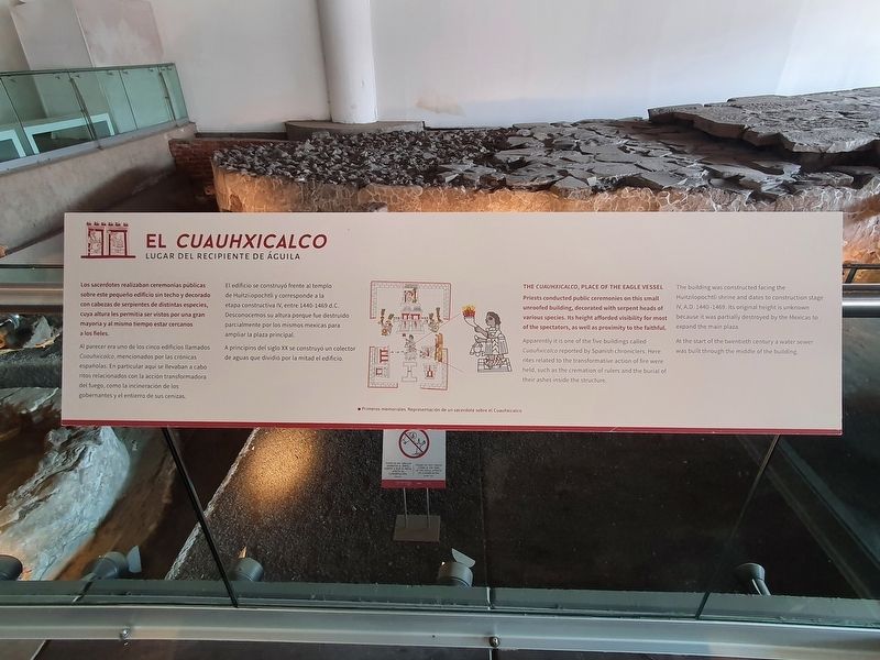 The Cuauhxicalco, Place of the Eagle Vessel Marker. Click for full size. The Cuauhxicalco, Place of the Eagle Vessel Marker image. Click for full size.