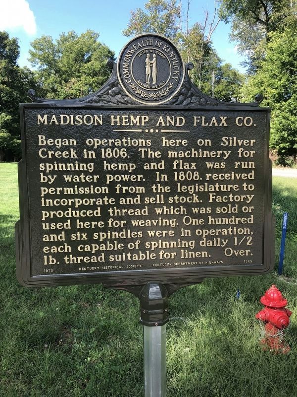 Madison Hemp And Flax Co. Marker image. Click for full size.