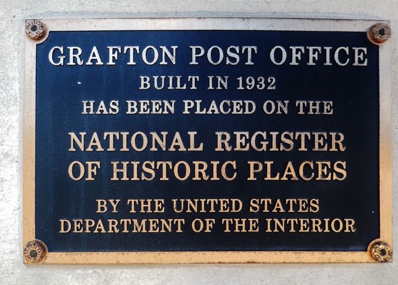 Grafton Post Office Marker image. Click for full size.