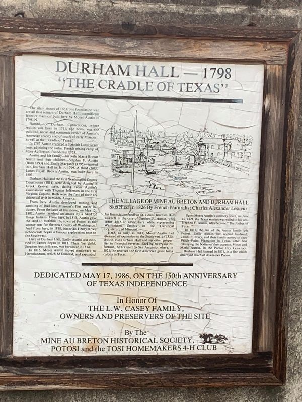 Durham Hall_1798 Marker image. Click for full size.
