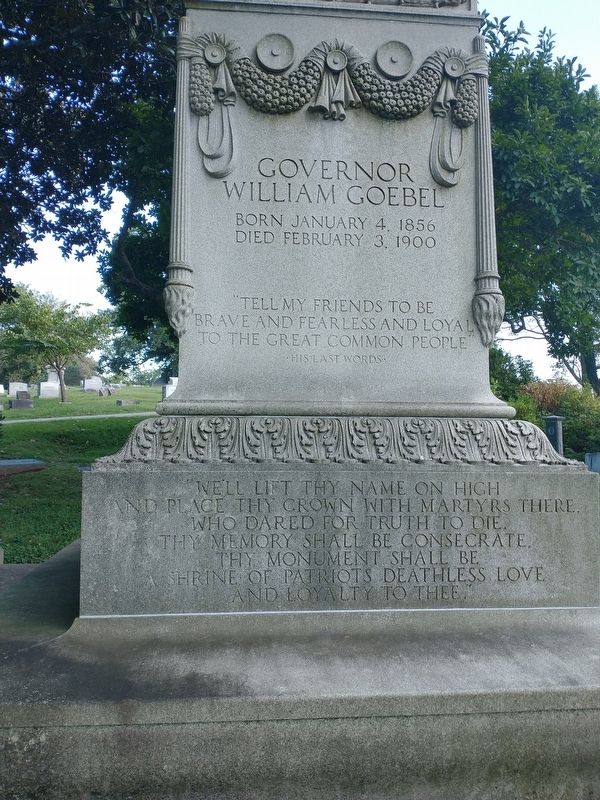 Governor WIlliam Gobel Marker. Click for full size. Governor WIlliam Gobel Marker image. Click for full size.