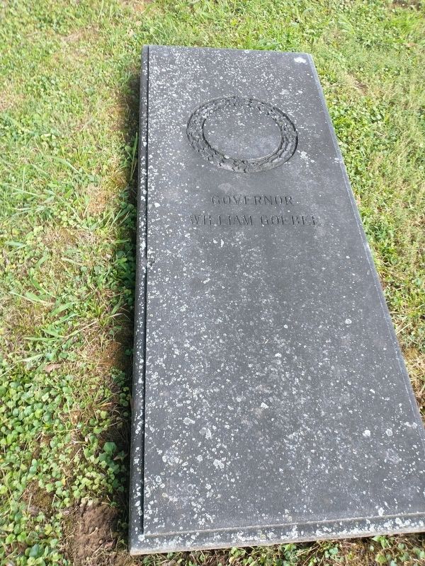 Governor WIlliam Gobel Grave Marker. Click for full size. Governor WIlliam Gobel Grave Marker image. Click for full size.