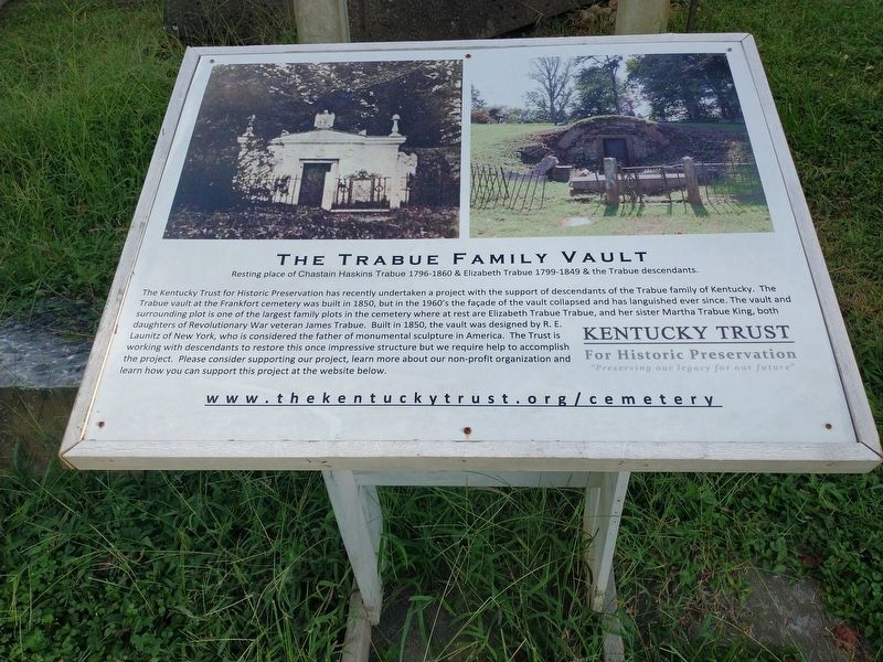 The Trabue Family Vault Marker image. Click for full size.