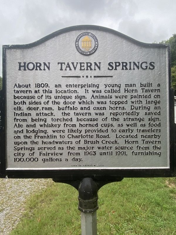 Horn Tavern Springs/Pasadena Marker image. Click for full size.