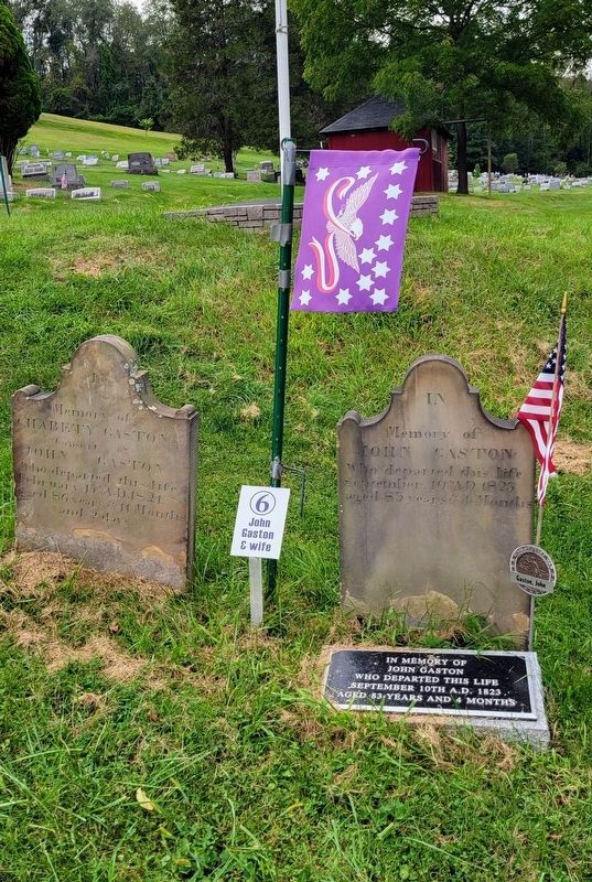 Grave of John Gaston. Click for full size. Grave of John Gaston image. Click for full size.