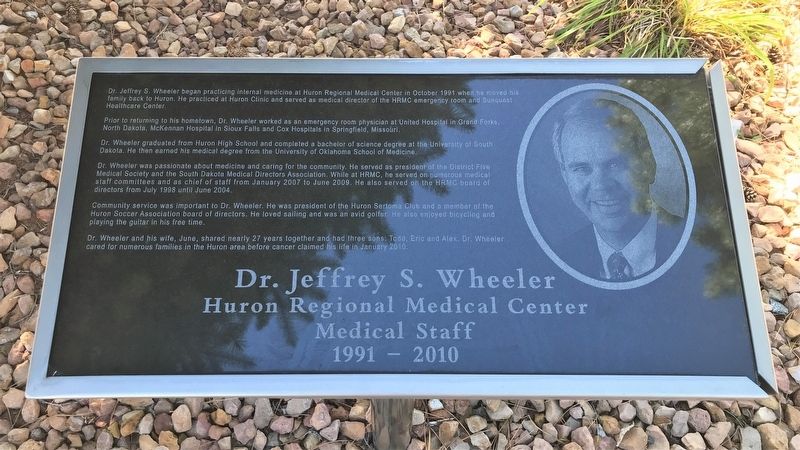 Dr. Jeffrey S. Wheeler Marker image. Click for full size.