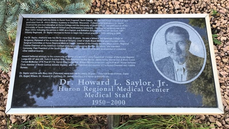 Dr. Howard L. Saylor, Jr. Marker image. Click for full size.