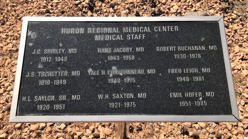Huron Regional Medical Center Medical Staff Marker image. Click for full size.