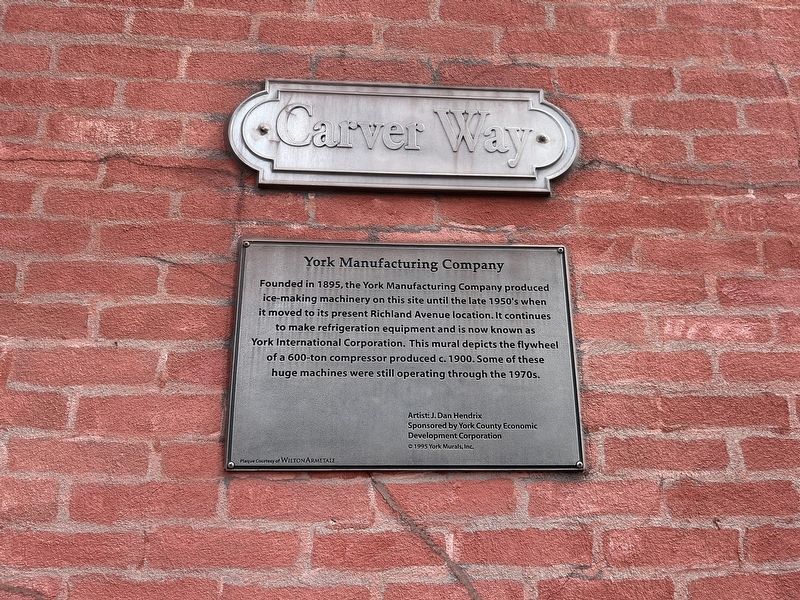 York Manufacturing Company Marker image. Click for full size.