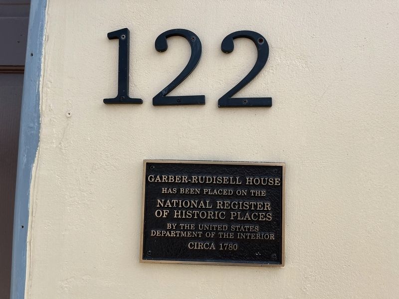 Garber-Rudisell House Marker image. Click for full size.