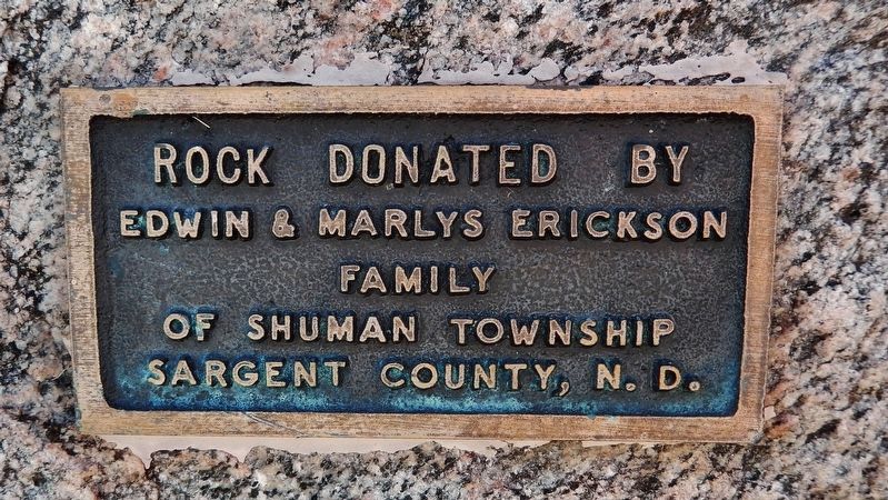 Plaque Below Marker on Rock image. Click for full size.