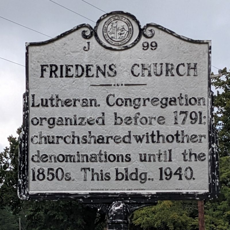 Friedens Church Marker image. Click for full size.