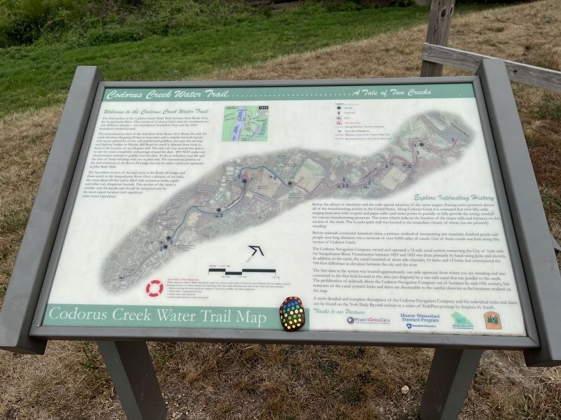 Codurus Creek Water Trail Marker image. Click for full size.