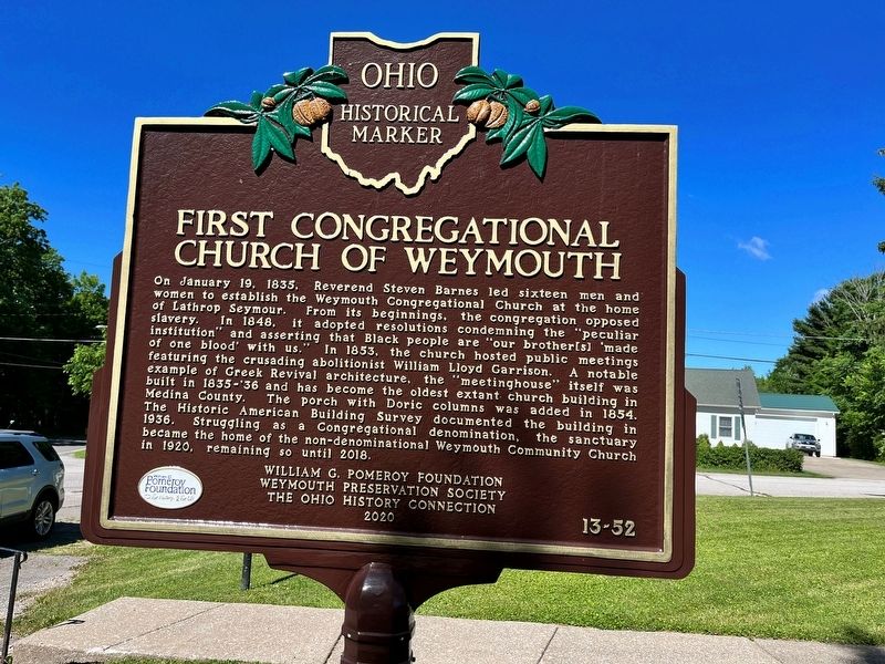 First Congregational Church of Weymouth Marker image. Click for full size.