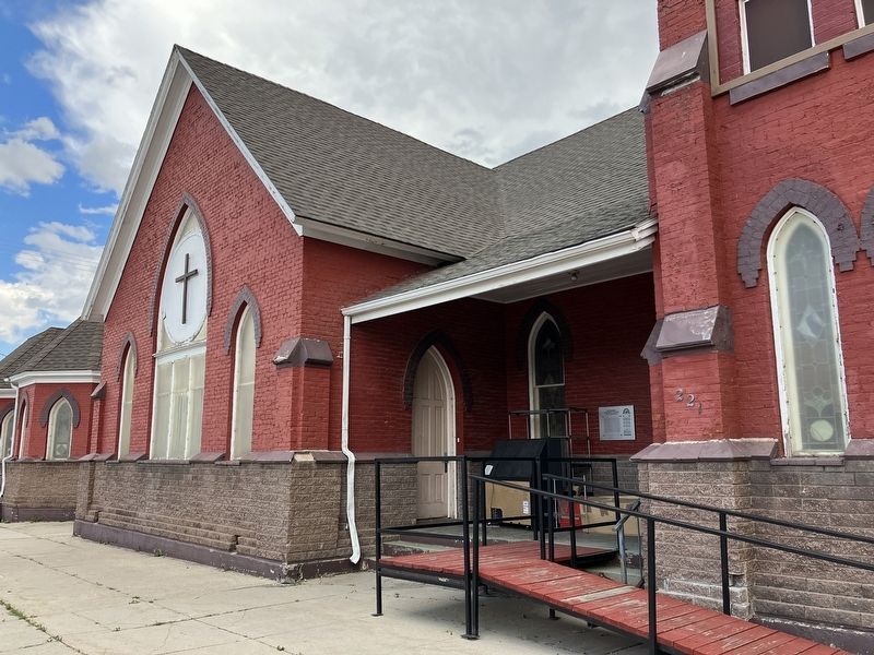 Methodist Episcopal Church of Anaconda and Marker image. Click for full size.