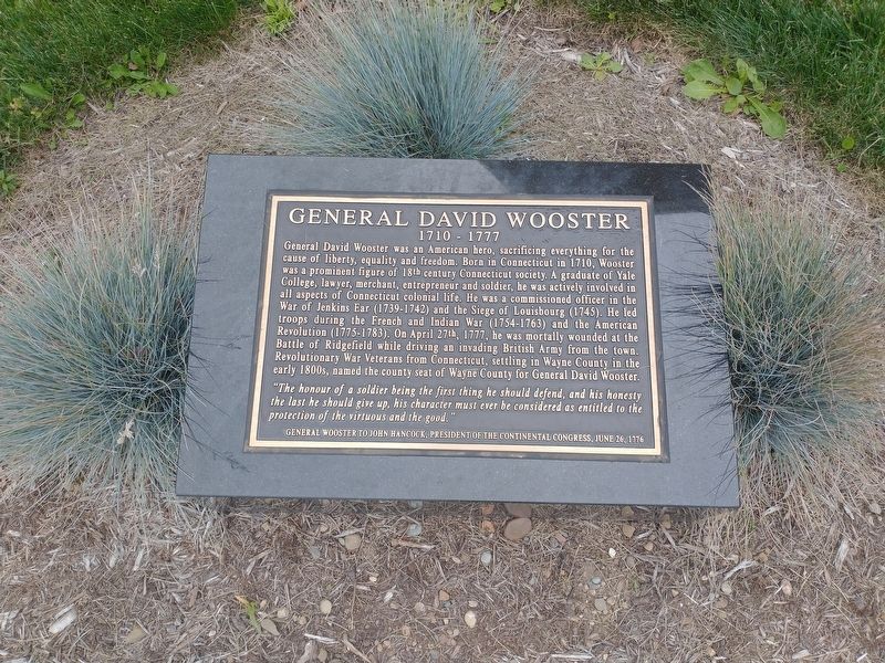 General David Wooster Marker image. Click for full size.