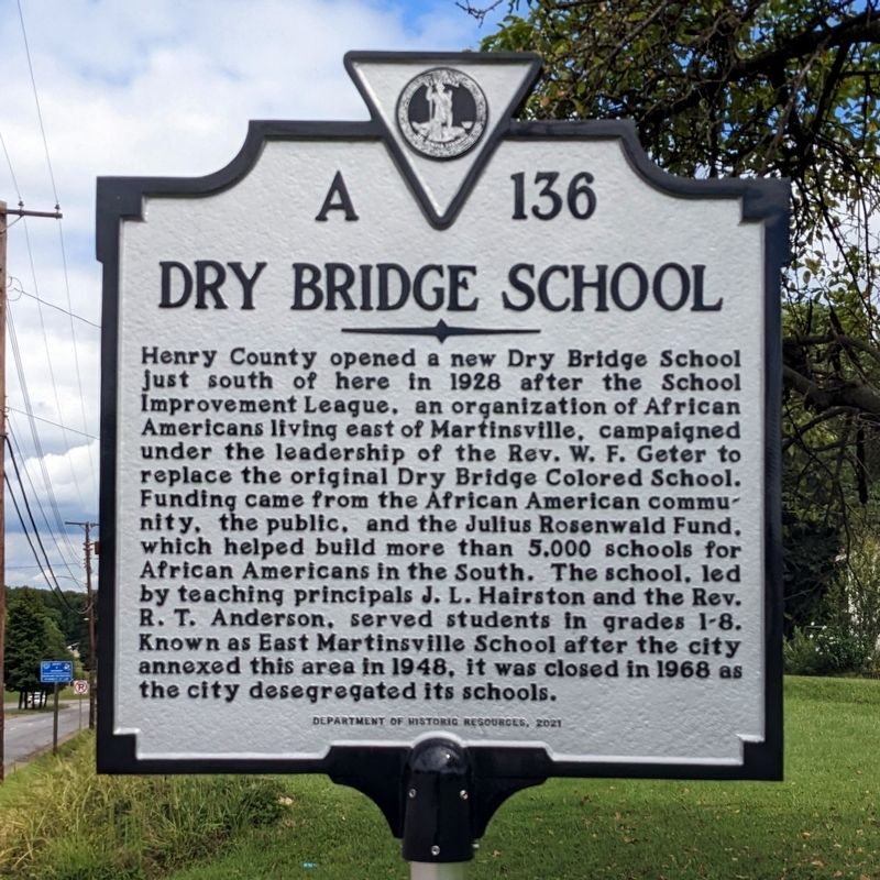 Dry Bridge School Marker image. Click for full size.