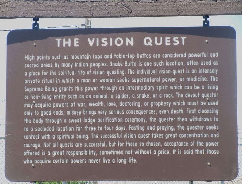 The Vision Quest Marker image. Click for full size.