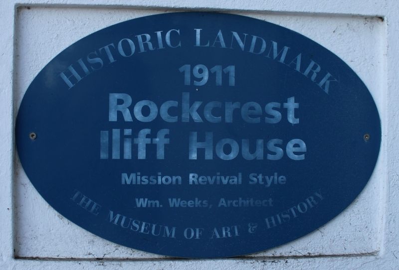 Rockcrest Iliff House Marker image. Click for full size.