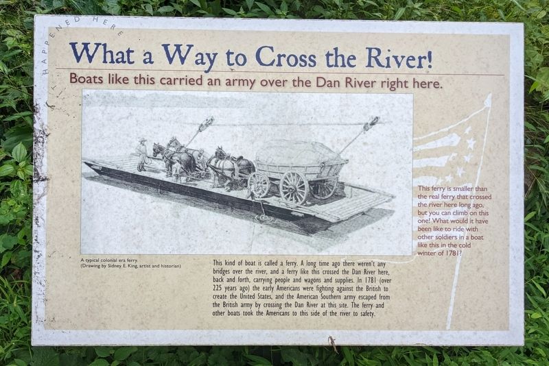 What a Way to Cross the River! Marker image. Click for full size.