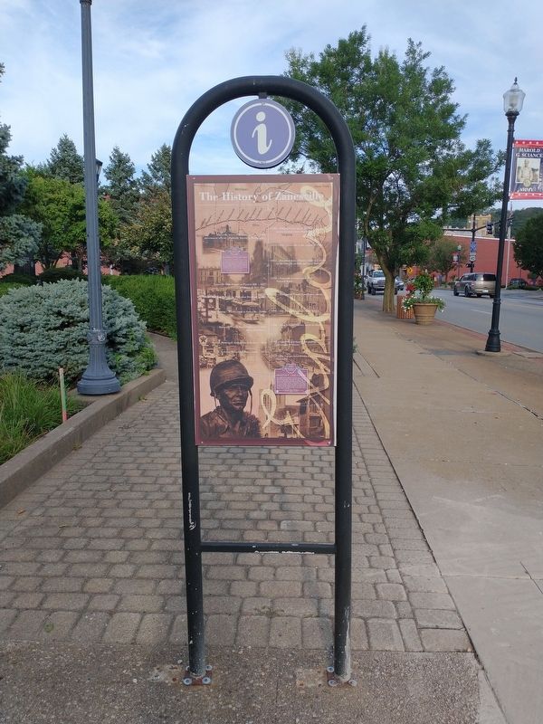 The History Of Zanesville Marker image. Click for full size.