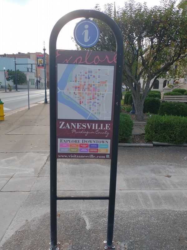 The History Of Zanesville Marker image. Click for full size.