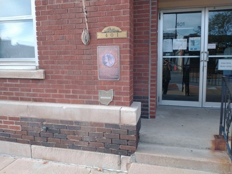 Historical Flood Mark Marker. Click for full size. Historical Flood Mark Marker image. Click for full size.