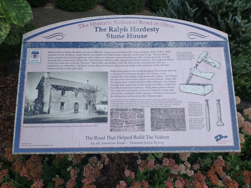 The Ralph Hardesty Stone House Marker image. Click for full size.