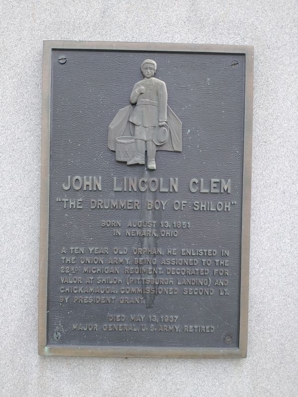 John Lincoln Clem Marker image. Click for full size.