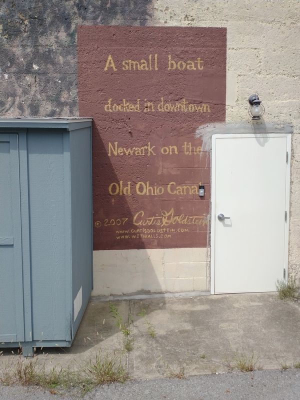 Old Ohio Canal Mural Marker image. Click for full size.