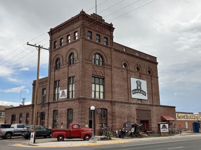 Washoe Brewery Building and Marker image. Click for full size.