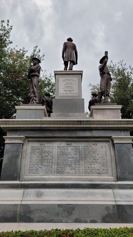 3rd Panel - Southern Confederacy Monument (Back Side) image. Click for full size.