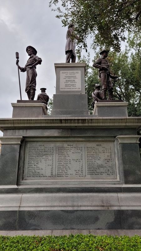 4th Panel - Southern Confederacy Monument (Left Side) image. Click for full size.