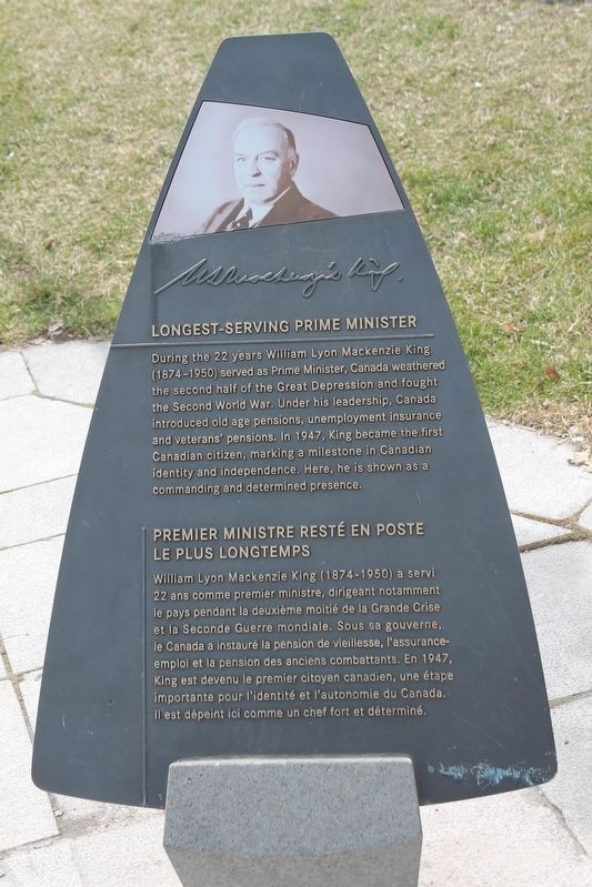 Mackenzie King Marker image. Click for full size.