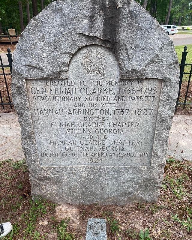 General Elijah Clark Headstone. Click for full size. General Elijah Clark Headstone image. Click for full size.