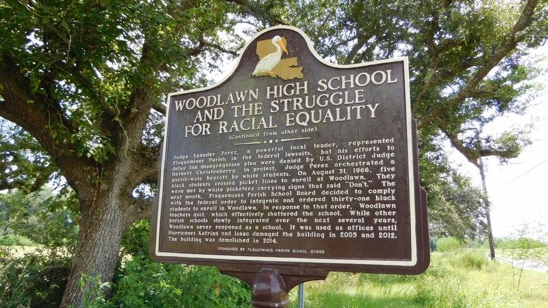 Woodlawn High School and the Struggle for Racial Equality Marker. Click for full size. Woodlawn High School and the Struggle for Racial Equality Marker image. Click for full size.