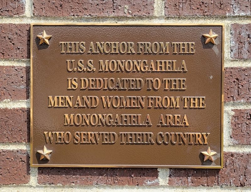 U.S.S. Monongahela Anchor Marker image. Click for full size.