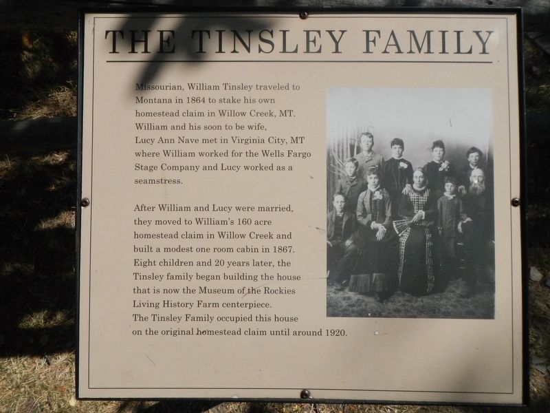 The Tinsley Family Marker image. Click for full size.