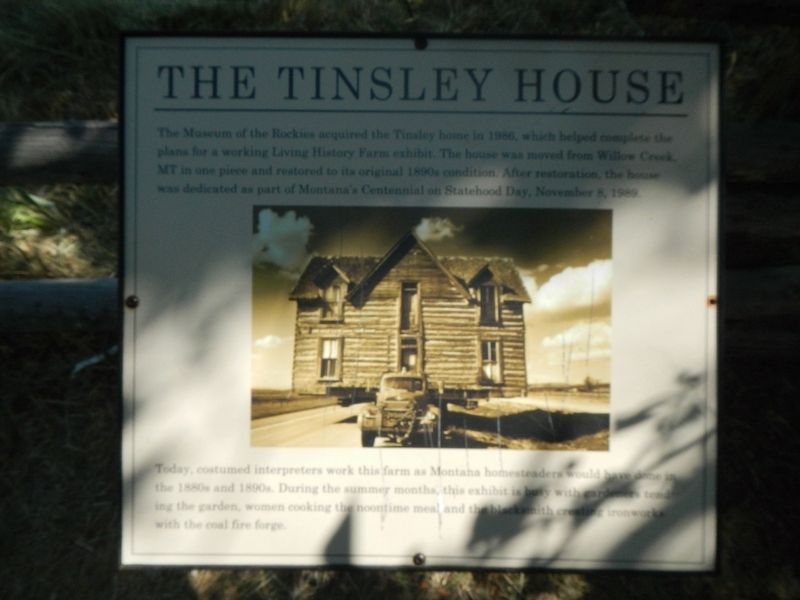 The Tinsley House Marker image. Click for full size.