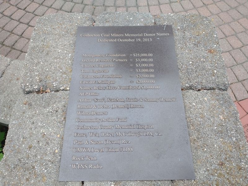 Coshocton County Coal Mining Marker image. Click for full size.