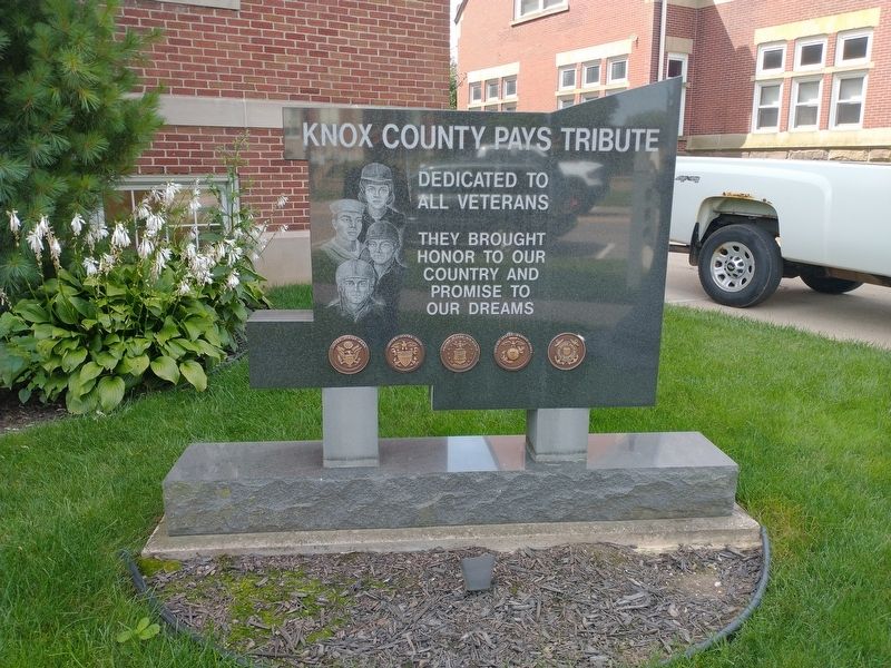 Knox County Pays Tribute Marker image. Click for full size.
