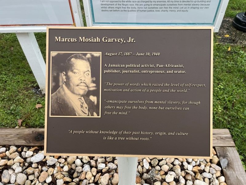 Marcus Mosiah Garvey, Jr. Marker image. Click for full size.